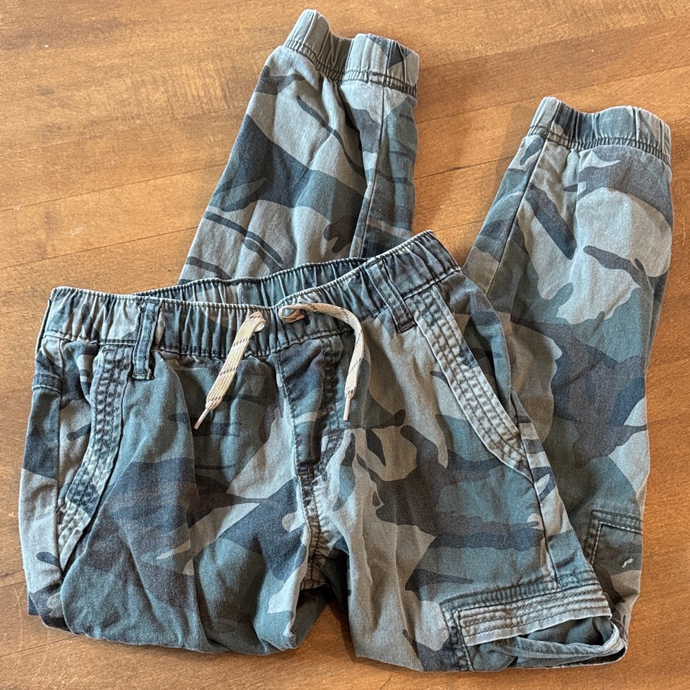 Wrangler Kids Camo Joggers - Blue and Gray
